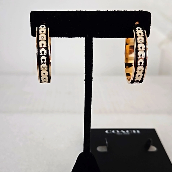 NWT Coach Signature Earrings - Picture 1 of 5